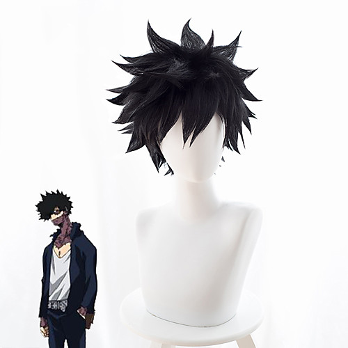 My Hero Academia Boko No Hero Cosplay Wigs Men's Asymmetrical 11 inch Heat Resistant Fiber Curly Black Adults' Anime Wig
My Hero Academia Boko No Hero Cosplay Wigs Men's Asymmetrical 11 inch Heat Resistant Fiber Curly Black Adults' Anime Wig