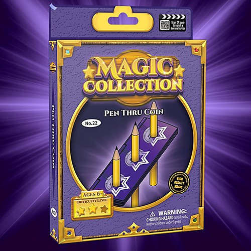 Mystery Trick Pen Magic Trick Effect Prop Toy Magic Tricks Creative Novelty Pen Through Coin Portable Men and Women Boys and Girls Gift Purple
Mystery Trick Pen Magic Trick Effect Prop Toy Magic Tricks Creative Novelty Pen Through Coin Portable Men and Women Boys and Girls Gift Purple