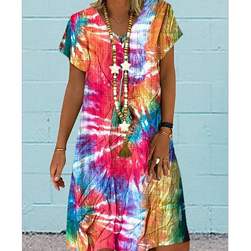 Women's A-Line Dress Knee Length Dress - Short Sleeves Geometric Summer Casual 2020 Blue Purple Red S M L XL XXL XXXL XXXXL XXXXXL
Women's A-Line Dress Knee Length Dress - Short Sleeves Geometric Summer Casual 2020 Blue Purple Red S M L XL XXL XXXL XXXXL XXXXXL