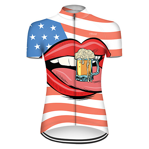 21Grams Women's Short Sleeve Cycling Jersey Polyester RedBlue American / USA Oktoberfest Beer National Flag Bike Jersey Top Mountain Bike MTB Road Bike Cycling Breathable Quick Dry Ultraviolet
21Grams Women's Short Sleeve Cycling Jersey Polyester RedBlue American / USA Oktoberfest Beer National Flag Bike Jersey Top Mountain Bike MTB Road Bike Cycling Breathable Quick Dry Ultraviolet