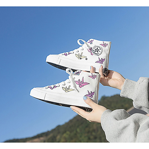 Women's Sneakers Spring & Summer Stiletto Heel Round Toe Daily Solid Colored Canvas White
Women's Sneakers Spring & Summer Stiletto Heel Round Toe Daily Solid Colored Canvas White