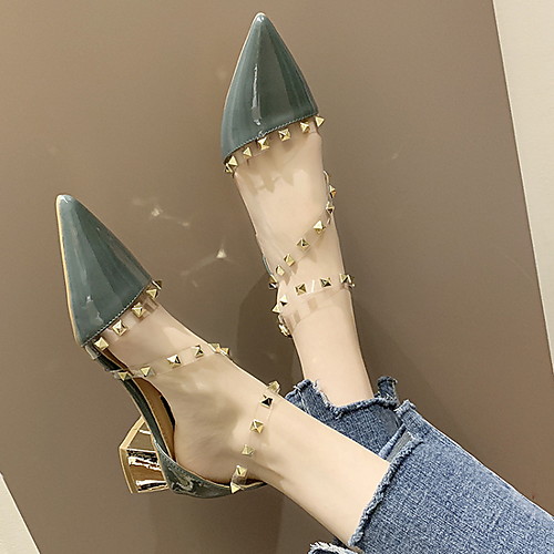 Women's Heels Spring & Summer Chunky Heel Pointed Toe Daily Solid Colored PU Green / White
Women's Heels Spring & Summer Chunky Heel Pointed Toe Daily Solid Colored PU Green / White