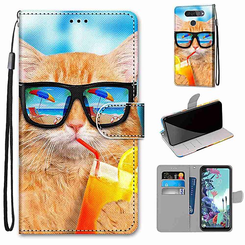 Case For LG Q70 / LG K50S / LG K40S Wallet / Card Holder / with Stand Full Body Cases Drink Soda Cat PU Leather / TPU for LG K30 2019 / LG K20 2019
Case For LG Q70 / LG K50S / LG K40S Wallet / Card Holder / with Stand Full Body Cases Drink Soda Cat PU Leather / TPU for LG K30 2019 / LG K20 2019