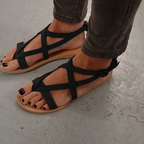Women's Sandals Flat Sandal Summer Flat Heel Round Toe Daily Suede Black / Brown
Women's Sandals Flat Sandal Summer Flat Heel Round Toe Daily Suede Black / Brown