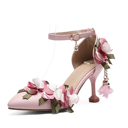 Women's Wedding Shoes Summer Stiletto Heel Pointed Toe Wedding PU White / Pink
Women's Wedding Shoes Summer Stiletto Heel Pointed Toe Wedding PU White / Pink