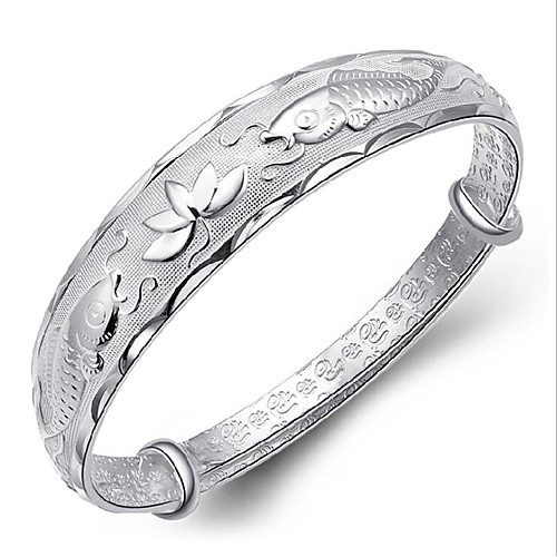 Women's Bracelet Bangles Cuff Bracelet Figaro Bracelet Classic Fashion Flower Fashion Trendy Casual / Sporty Korean Cute Copper Bracelet Jewelry Silver For Sport Gift Date Birthday Festival
Women's Bracelet Bangles Cuff Bracelet Figaro Bracelet Classic Fashion Flower Fashion Trendy Casual / Sporty Korean Cute Copper Bracelet Jewelry Silver For Sport Gift Date Birthday Festival