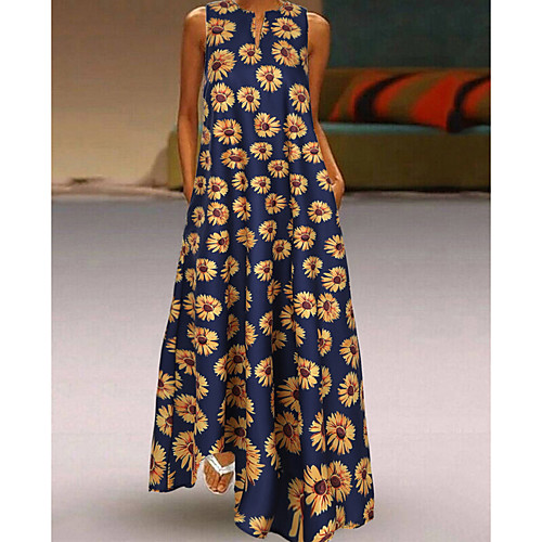 Women's A-Line Dress Maxi long Dress - Sleeveless Print Summer Casual Mumu 2020 Black Blue S M L XL XXL XXXL XXXXL XXXXXL
Women's A-Line Dress Maxi long Dress - Sleeveless Print Summer Casual Mumu 2020 Black Blue S M L XL XXL XXXL XXXXL XXXXXL