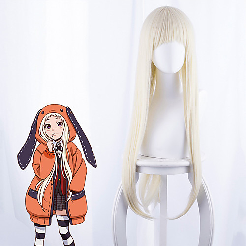 Kakegurui / Compulsive Gambler Cosplay Wigs Women's Neat Bang 35 inch Heat Resistant Fiber kinky Straight White Adults' Anime Wig
Kakegurui / Compulsive Gambler Cosplay Wigs Women's Neat Bang 35 inch Heat Resistant Fiber kinky Straight White Adults' Anime Wig