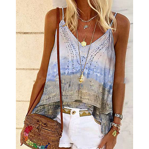 Women's Holiday Plus Size Blouse Tank Top Geometric Tie Dye Strap Boho Tops Blue Yellow Blushing Pink
Women's Holiday Plus Size Blouse Tank Top Geometric Tie Dye Strap Boho Tops Blue Yellow Blushing Pink