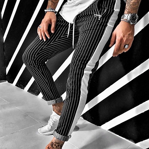Men's Basic Slim Chinos Pants - Striped Drawstring Black Gray US34 / UK34 / EU42 / US36 / UK36 / EU44 / US40 / UK40 / EU48
Men's Basic Slim Chinos Pants - Striped Drawstring Black Gray US34 / UK34 / EU42 / US36 / UK36 / EU44 / US40 / UK40 / EU48