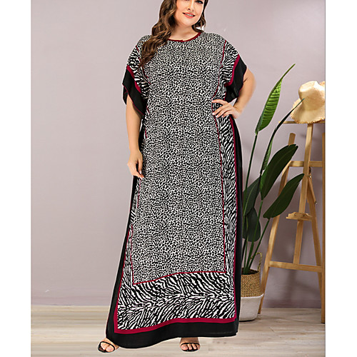 Women's T Shirt Dress Tee Dress Maxi long Dress Black Short Sleeve Leopard Summer Round Neck Elegant 2021 One-Size
Women's T Shirt Dress Tee Dress Maxi long Dress Black Short Sleeve Leopard Summer Round Neck Elegant 2021 One-Size