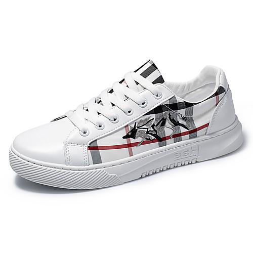 Men's Fall Daily Outdoor Sneakers Walking Shoes PU Breathable Non-slipping Shock Absorbing White / Black
Men's Fall Daily Outdoor Sneakers Walking Shoes PU Breathable Non-slipping Shock Absorbing White / Black