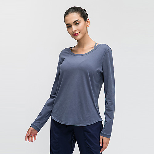 Women's Yoga Top Winter Open Back Solid Color Black Purple Blue Green Cotton Yoga Fitness Running Top Long Sleeve Sport Activewear 4 Way Stretch Moisture Wicking Quick Dry Breathable Comfortable
Women's Yoga Top Winter Open Back Solid Color Black Purple Blue Green Cotton Yoga Fitness Running Top Long Sleeve Sport Activewear 4 Way Stretch Moisture Wicking Quick Dry Breathable Comfortable