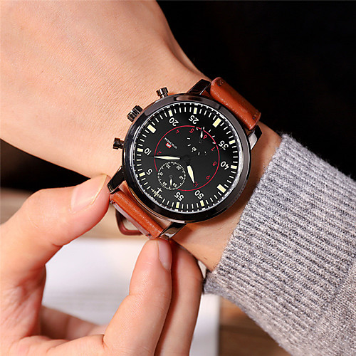 Men's Sport Watch Quartz Nylon Genuine Leather 30 m Water Resistant / Waterproof Calendar / date / day Day Date Analog Fashion Cool - Black Green Brown One Year Battery Life
Men's Sport Watch Quartz Nylon Genuine Leather 30 m Water Resistant / Waterproof Calendar / date / day Day Date Analog Fashion Cool - Black Green Brown One Year Battery Life
