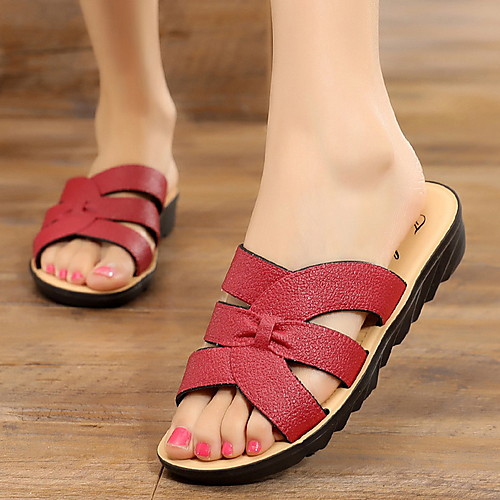 Women's Sandals Flat Sandal Summer Flat Heel Open Toe Daily PU Red / Brown / Coffee
Women's Sandals Flat Sandal Summer Flat Heel Open Toe Daily PU Red / Brown / Coffee