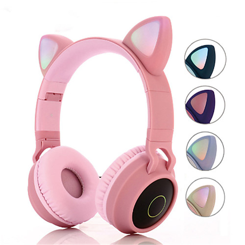 BT-028C Over-ear Cat Headphone Wireless Hifi Music Stereo Bass Bluetooth 5.0 Headset LED Light Mobile Phones Girl Daughter For PC
BT-028C Over-ear Cat Headphone Wireless Hifi Music Stereo Bass Bluetooth 5.0 Headset LED Light Mobile Phones Girl Daughter For PC