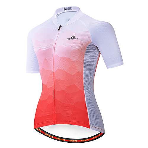 Miloto Women's Short Sleeve Cycling Jersey Summer Red / White Rainbow Bike Jersey Top Mountain Bike MTB Road Bike Cycling Ultraviolet Resistant Quick Dry Breathable Sports Clothing Apparel / Stretchy
Miloto Women's Short Sleeve Cycling Jersey Summer Red / White Rainbow Bike Jersey Top Mountain Bike MTB Road Bike Cycling Ultraviolet Resistant Quick Dry Breathable Sports Clothing Apparel / Stretchy