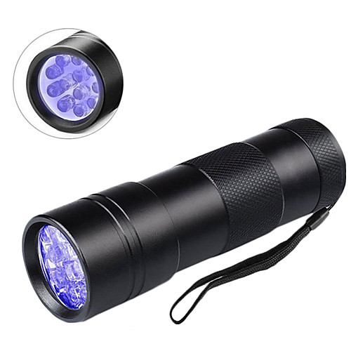 UV MeterMall Flashlight Black Light Flashlights / Torch 600 lm LED LED 12 Emitters 1 Mode Professional Durable Camping / Hiking / Caving Everyday Use Fishing Outdoor Purple Light Source Color Black
UV MeterMall Flashlight Black Light Flashlights / Torch 600 lm LED LED 12 Emitters 1 Mode Professional Durable Camping / Hiking / Caving Everyday Use Fishing Outdoor Purple Light Source Color Black