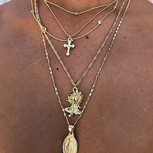 Women's Pendant Necklace Double Layered Heart Boho Gold Plated Gold 69 cm Necklace Jewelry 1pc For Daily
Women's Pendant Necklace Double Layered Heart Boho Gold Plated Gold 69 cm Necklace Jewelry 1pc For Daily