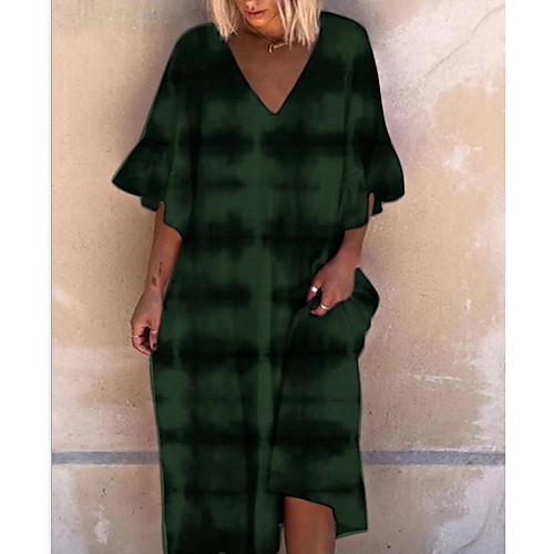 Women's A-Line Dress Midi Dress - Half Sleeve Geometric Summer Casual 2020 Blue Yellow Green S M L XL XXL XXXL
Women's A-Line Dress Midi Dress - Half Sleeve Geometric Summer Casual 2020 Blue Yellow Green S M L XL XXL XXXL