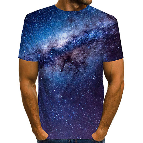 Men's T shirt Shirt Graphic 3D Short Sleeve Daily Tops Basic Round Neck Blue Purple Red
Men's T shirt Shirt Graphic 3D Short Sleeve Daily Tops Basic Round Neck Blue Purple Red