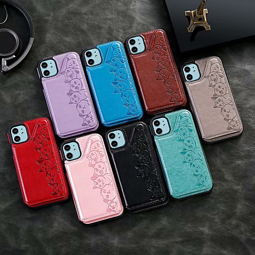 Case For Apple iPhone 11 / iPhone 11 Pro / iPhone 11 Pro Max Card Holder / Shockproof / Dustproof Back Cover Cat PU Leather / TPU
Case For Apple iPhone 11 / iPhone 11 Pro / iPhone 11 Pro Max Card Holder / Shockproof / Dustproof Back Cover Cat PU Leather / TPU
