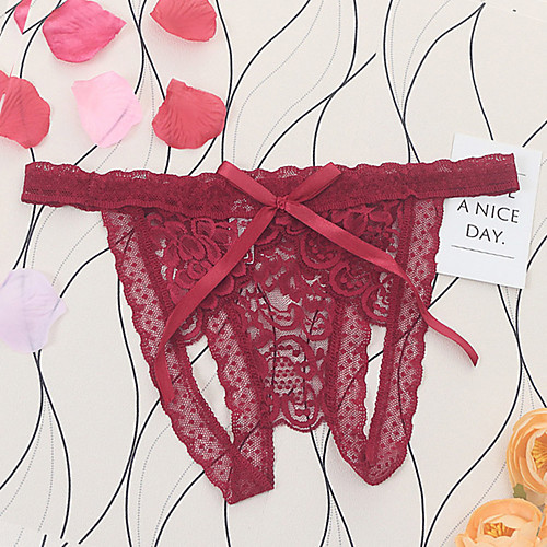 Women's Lace / Cut Out / Mesh Brief - Normal Low Waist Wine Fuchsia Red One-Size
Women's Lace / Cut Out / Mesh Brief - Normal Low Waist Wine Fuchsia Red One-Size