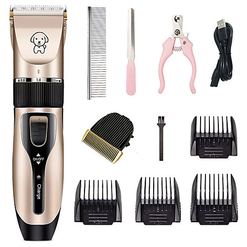 Cat Dog Grooming Hair Trimmers Hair Clipper Tool Dog Shaver Clippers Low Noise Rechargeable Cordless Electric Quiet Hair Clippers Set for Dogs Cats Pets
Cat Dog Grooming Hair Trimmers Hair Clipper Tool Dog Shaver Clippers Low Noise Rechargeable Cordless Electric Quiet Hair Clippers Set for Dogs Cats Pets