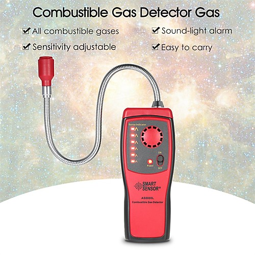 AS8800L Gas Analyzer Combustible gas detector port flammable natural gas Leak Location Determine meter Tester Sound Light Alarm
AS8800L Gas Analyzer Combustible gas detector port flammable natural gas Leak Location Determine meter Tester Sound Light Alarm