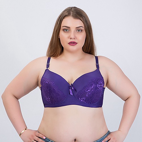 Women's Lace Bras Underwire Bra Full Coverage Bra Blue Purple Blushing Pink
Women's Lace Bras Underwire Bra Full Coverage Bra Blue Purple Blushing Pink