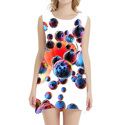 Women's A Line Dress - Sleeveless Geometric Print Patchwork Summer Sexy Street chic Daily Holiday Belt Not Included 2020 White Black Purple Orange Brown S M L XL XXL XXXL
Women's A Line Dress - Sleeveless Geometric Print Patchwork Summer Sexy Street chic Daily Holiday Belt Not Included 2020 White Black Purple Orange Brown S M L XL XXL XXXL