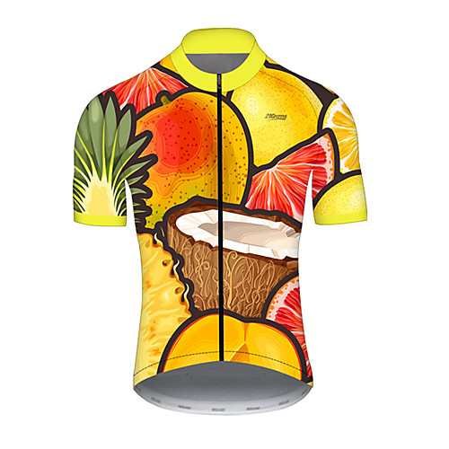 21Grams Men's Short Sleeve Cycling Jersey Summer Nylon Polyester Yellow Lemon Coconut Fruit Bike Jersey Top Mountain Bike MTB Road Bike Cycling Ultraviolet Resistant Quick Dry Breathable Sports
21Grams Men's Short Sleeve Cycling Jersey Summer Nylon Polyester Yellow Lemon Coconut Fruit Bike Jersey Top Mountain Bike MTB Road Bike Cycling Ultraviolet Resistant Quick Dry Breathable Sports