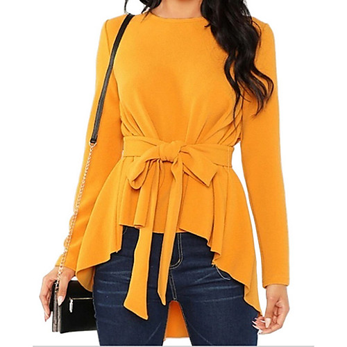 Women's Solid Colored Blouse Daily Weekend Wine / Black / Red / Yellow / Blushing Pink / Green
Women's Solid Colored Blouse Daily Weekend Wine / Black / Red / Yellow / Blushing Pink / Green