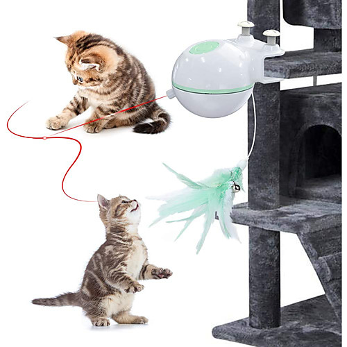 Ball Laser Toy Feather Toy Interactive Toy Cat Kitten Pet Toy 1 set Round Pet Friendly LED Automatic Pet Exercise ABSPC Gift
Ball Laser Toy Feather Toy Interactive Toy Cat Kitten Pet Toy 1 set Round Pet Friendly LED Automatic Pet Exercise ABSPC Gift