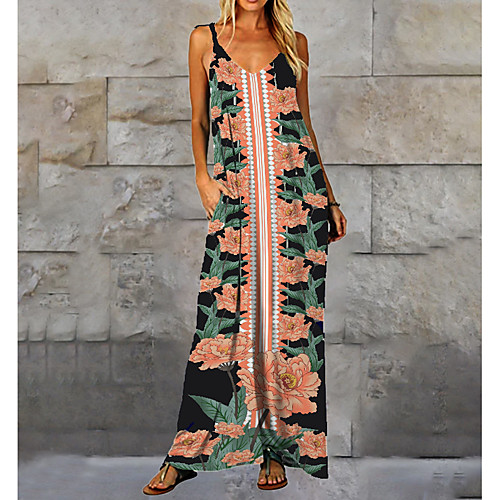 Women's Shift Dress Knee Length Dress - Sleeveless Floral Print Summer Casual Daily 2020 Black M L XL XXL XXXL
Women's Shift Dress Knee Length Dress - Sleeveless Floral Print Summer Casual Daily 2020 Black M L XL XXL XXXL