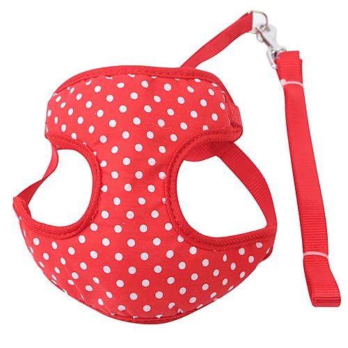 Cat Dog Harness Leash Adjustable Portable Breathable Foldable Safety Polka Dot British Mesh Cotton Red Blue Coffee
Cat Dog Harness Leash Adjustable Portable Breathable Foldable Safety Polka Dot British Mesh Cotton Red Blue Coffee