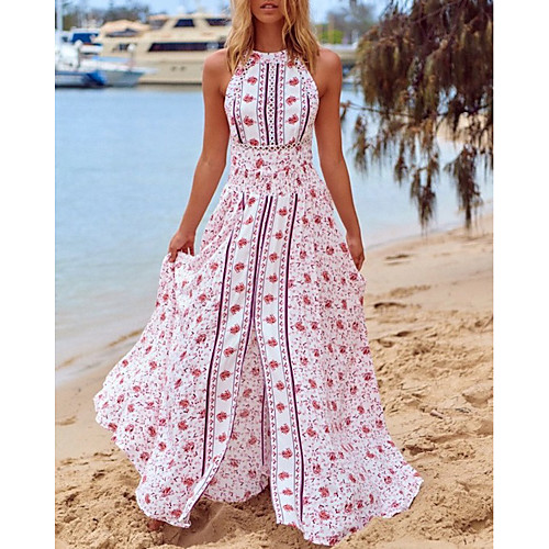 Women's Sheath Dress Maxi long Dress - Short Sleeves Floral Summer Sexy Mumu 2020 White S M L XL XXL
Women's Sheath Dress Maxi long Dress - Short Sleeves Floral Summer Sexy Mumu 2020 White S M L XL XXL