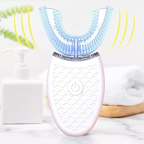 360 Degrees Intelligent Automatic Sonic Electric Toothbrush U Type Tooth Brush USB Charging Tooth Whitening Blue Light
360 Degrees Intelligent Automatic Sonic Electric Toothbrush U Type Tooth Brush USB Charging Tooth Whitening Blue Light