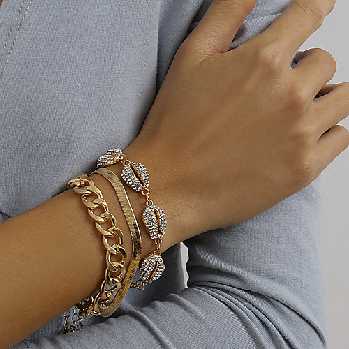 3pcs Women's Wrap Bracelet Tropical Fashion Statement Stylish Punk European Fashion Copper Bracelet Jewelry Gold For Halloween Party Evening Gift Beach Festival
3pcs Women's Wrap Bracelet Tropical Fashion Statement Stylish Punk European Fashion Copper Bracelet Jewelry Gold For Halloween Party Evening Gift Beach Festival