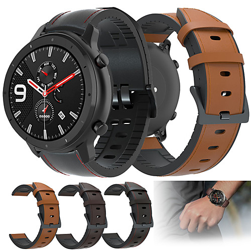 Leather Silicone Watch Band Wrist Strap For Huami Amazfit GTR 47mm / Amazfit Stratos 3 / Stratos 2 2S / Amazfit Pace Watch Replaceable Bracelet Wristband
Leather Silicone Watch Band Wrist Strap For Huami Amazfit GTR 47mm / Amazfit Stratos 3 / Stratos 2 2S / Amazfit Pace Watch Replaceable Bracelet Wristband