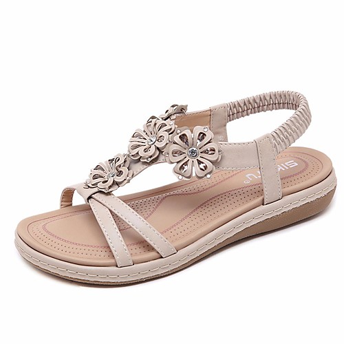 Women's Sandals Flat Sandal Summer Flat Heel Open Toe Daily PU Black / Red / Beige
Women's Sandals Flat Sandal Summer Flat Heel Open Toe Daily PU Black / Red / Beige