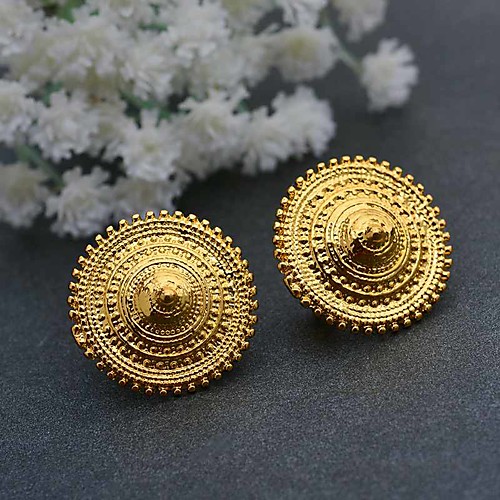 Women's Hoop Earrings Hollow Wedding Punk 18K Gold Plated Earrings Jewelry Gold For Engagement Birthday Festival 1 Pair
Women's Hoop Earrings Hollow Wedding Punk 18K Gold Plated Earrings Jewelry Gold For Engagement Birthday Festival 1 Pair