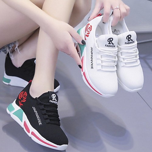 Women's Trainers / Athletic Shoes Summer Flat Heel Round Toe Daily Mesh Running Shoes White / Black
Women's Trainers / Athletic Shoes Summer Flat Heel Round Toe Daily Mesh Running Shoes White / Black