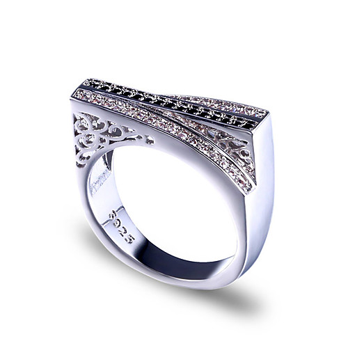 Men Women Ring Belle Ring AAA Cubic Zirconia 1pc Black Copper Silver-Plated Irregular Statement Luxury Party Evening Gift Jewelry Geometrical Wearable
Men Women Ring Belle Ring AAA Cubic Zirconia 1pc Black Copper Silver-Plated Irregular Statement Luxury Party Evening Gift Jewelry Geometrical Wearable
