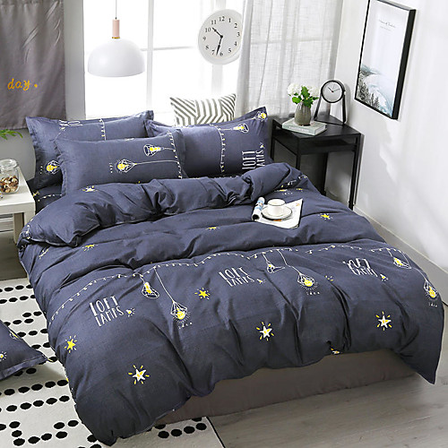 Simple wind star printing pattern bedding four-piece quilt cover bed sheet pillow cover dormitory single double
Simple wind star printing pattern bedding four-piece quilt cover bed sheet pillow cover dormitory single double