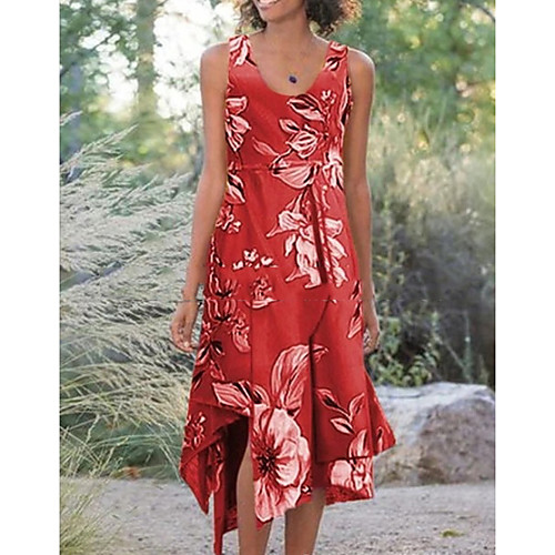 Women's A-Line Dress Knee Length Dress - Sleeveless Floral Summer Elegant 2020 Red Yellow Gray S M L XL XXL
Women's A-Line Dress Knee Length Dress - Sleeveless Floral Summer Elegant 2020 Red Yellow Gray S M L XL XXL