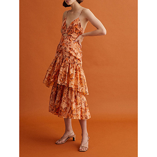 A-Line Boho Floral Holiday Party Wear Dress Spaghetti Strap Sleeveless Tea Length Spandex with Ruffles Tier Pattern / Print 2020
A-Line Boho Floral Holiday Party Wear Dress Spaghetti Strap Sleeveless Tea Length Spandex with Ruffles Tier Pattern / Print 2020