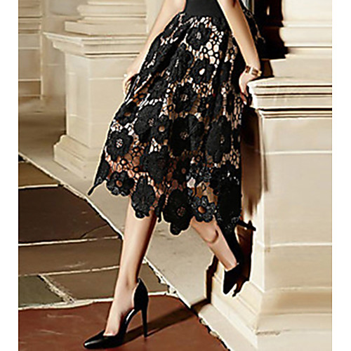 Women's Daily Wear Street chic A Line Skirts - Solid Colored Lace Red Green Black L XL XXL
Women's Daily Wear Street chic A Line Skirts - Solid Colored Lace Red Green Black L XL XXL