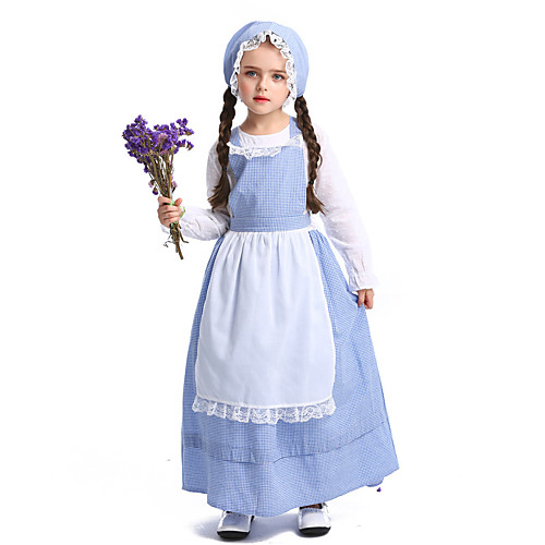 Maid Costume Dress Hat Flower Girl Dress Girls' Movie Cosplay A-Line Slip Blue Dress Apron Hat Children's Day Masquerade Poly / Cotton
Maid Costume Dress Hat Flower Girl Dress Girls' Movie Cosplay A-Line Slip Blue Dress Apron Hat Children's Day Masquerade Poly / Cotton