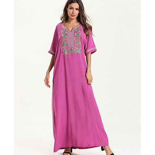 Women's Shift Dress Maxi long Dress - Short Sleeves Print Summer Elegant 2020 Purple M L XL XXL
Women's Shift Dress Maxi long Dress - Short Sleeves Print Summer Elegant 2020 Purple M L XL XXL